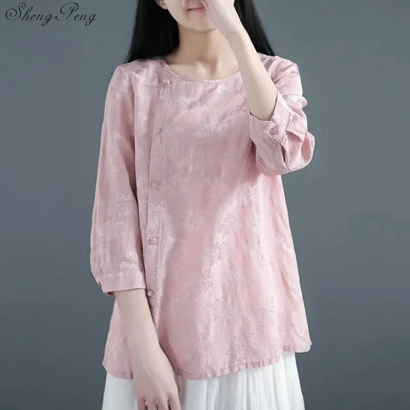 2019 Шанхай Высокое качество традиционное китайское Ципао одежда Блузка женские топы Cheongsams рубашка блузка G168
