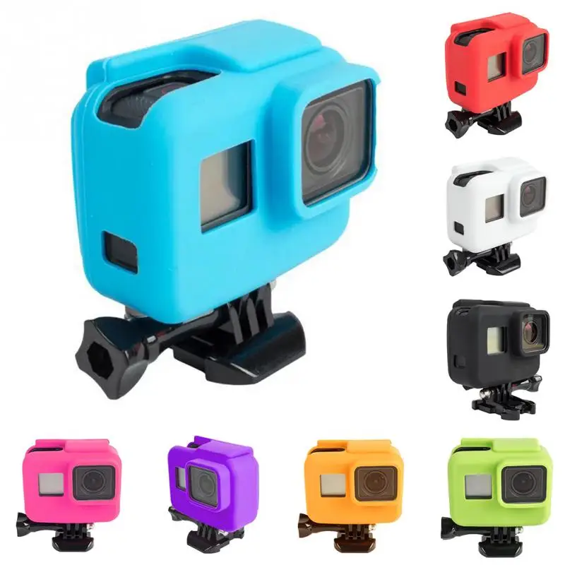 

For Gopro Accessories Hero 5 Soft Silicone Cover Side Frame Protective Case for Go Pro Hero Hero5 Gopro5 Sport Action Camera