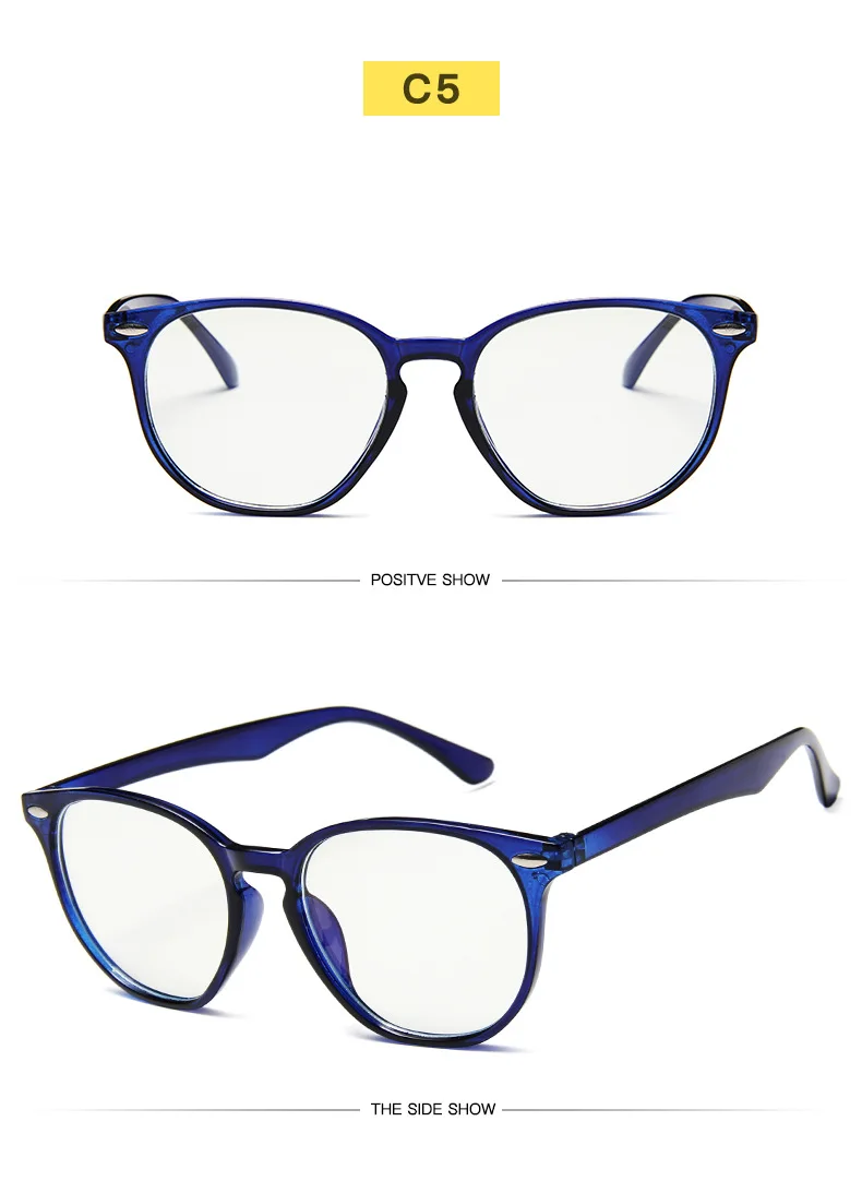 Fashion Clear Glasses Frame for Women Vintage Clear frame Round Eye Glasses Female Plastic Transparent Optical Glasses Frames Fashion Clear Glasses Frame for Women Vintage Clear frame Round Eye Glasses Female Plastic Transparent Optical Glasses Frames