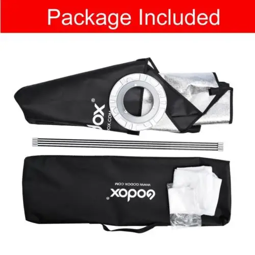 Складной софтбокс Godox 30x120 см/12 &quotx 47&quot с креплением Bowens Elinchrom Balcar Hensel Broncolor Multiblitz