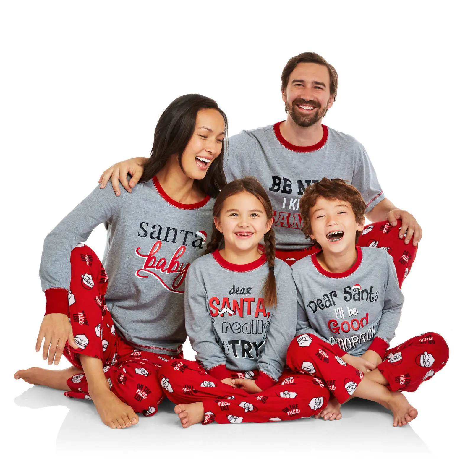 

Christmas Family Matching Outfits Pajamas Set Adult Kids Sleepwear Nightwear Pyjamas Families PJS