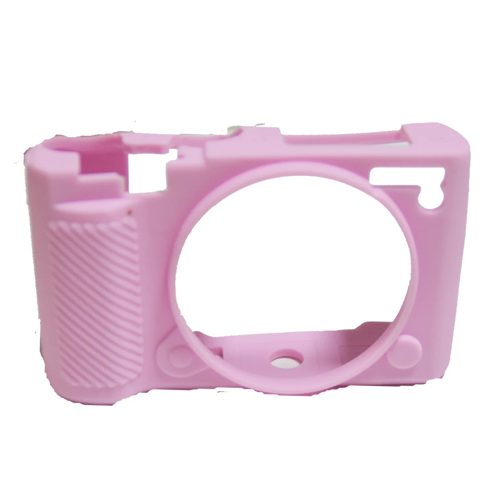 Хорошая сумка для камеры для Nikon J5 мягкий силиконовый резиновый чехол защитный чехол - Цвет: Pink