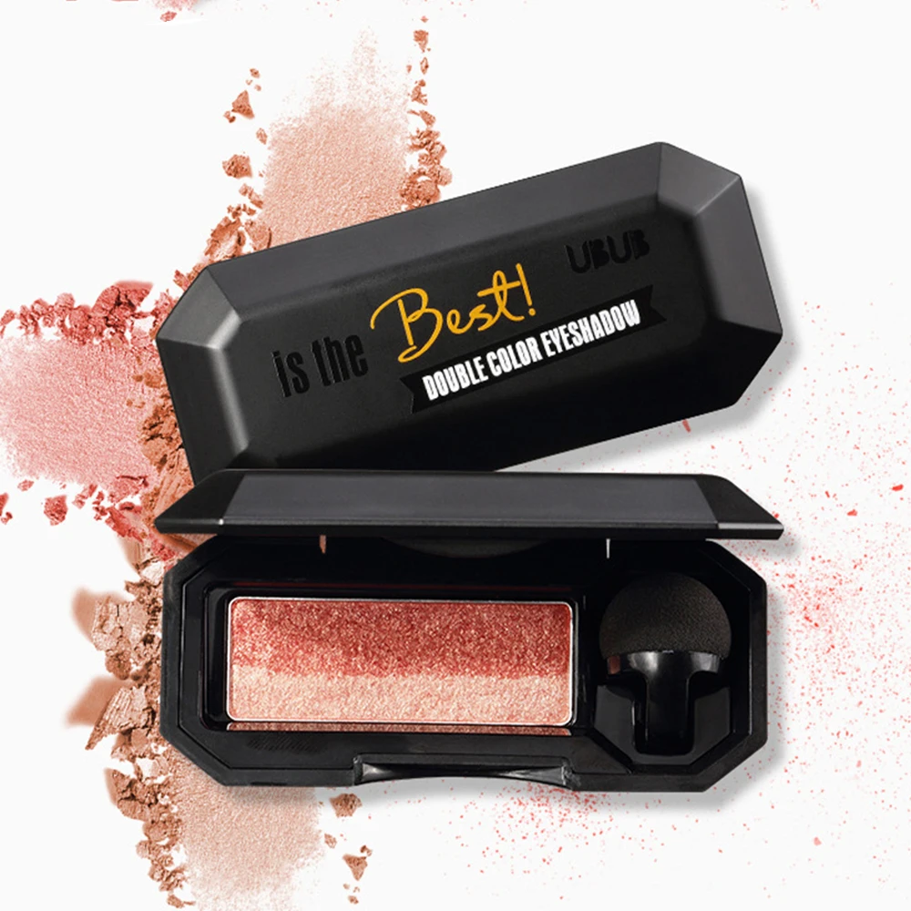 

1pc Professional Eyeshadow Makeup Palette Waterproof Pigment Double Color Shimmer Eye Color Cosmetics Eyeshadow Palette