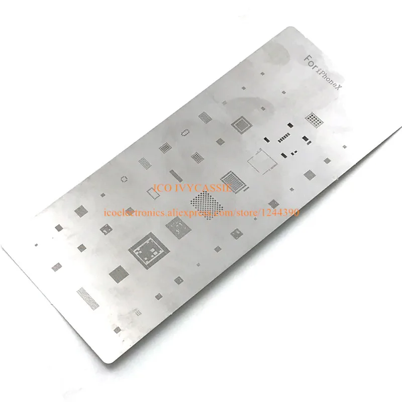 

For iPhone X Nand flash wifi power audio CPU RAM IC BGA Stencil BGA Direct Heating Stencil reballing Template