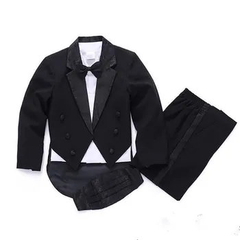 

2018 baby boys suit kids blazers boy suit for weddings prom formal spring autumn wedding boy suits 4 sets size 1-4T wholesale