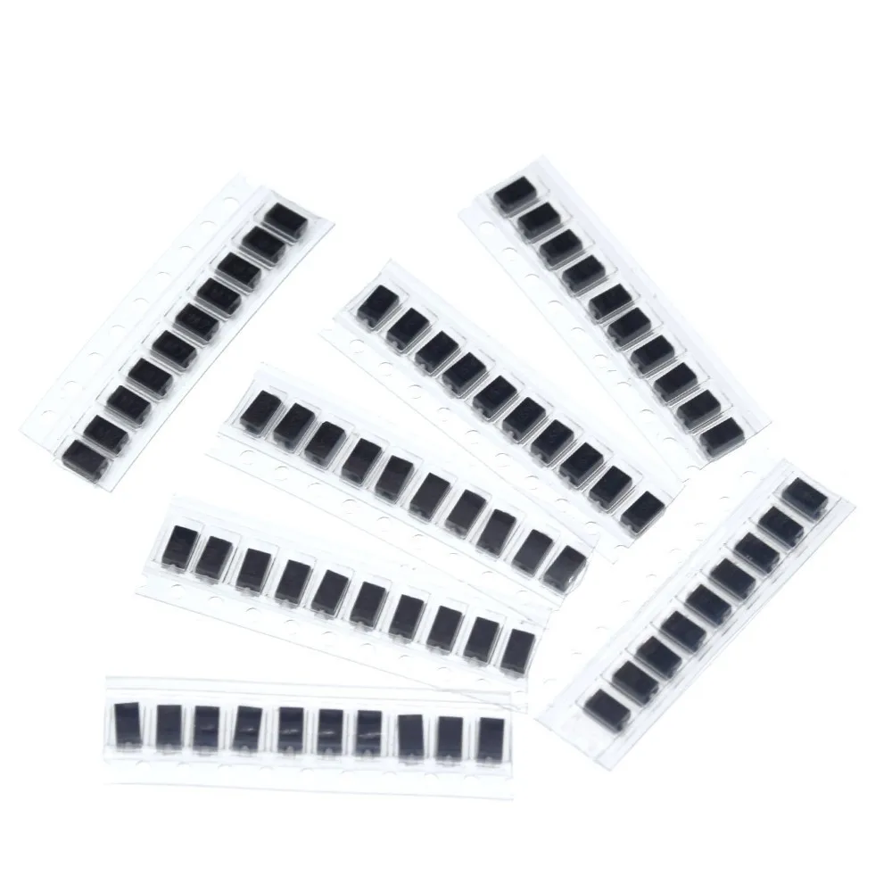 70pcs/lot SMD M1 1N4001 M4 1N4004 M7 1N4007 SS14 US1M RS1M SS34 7 Values*10pcs KIT schottky diode set kit pack package