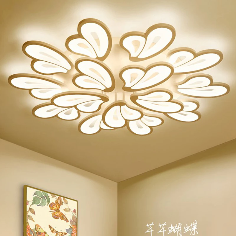 

Modern LED White Ceiling Light With Remote Control For Living Room Home Lighting Kitchen Fixtures Bedroom Plafon Lamp Lustre