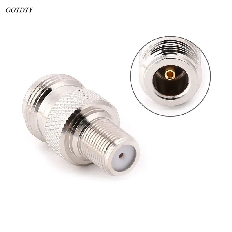 

F Type Female To N Type Female RF Connector Coaxial Converter Antenna Adapter Straight