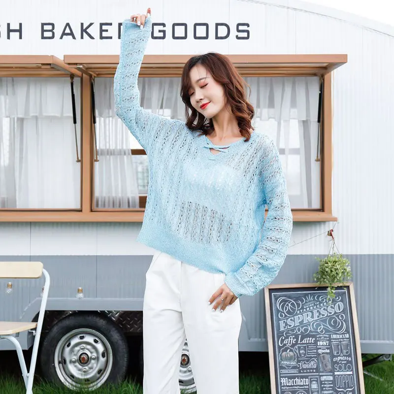 

Simple fashion trend sweater / sweater 2019 autumn set of thin section long sleeves