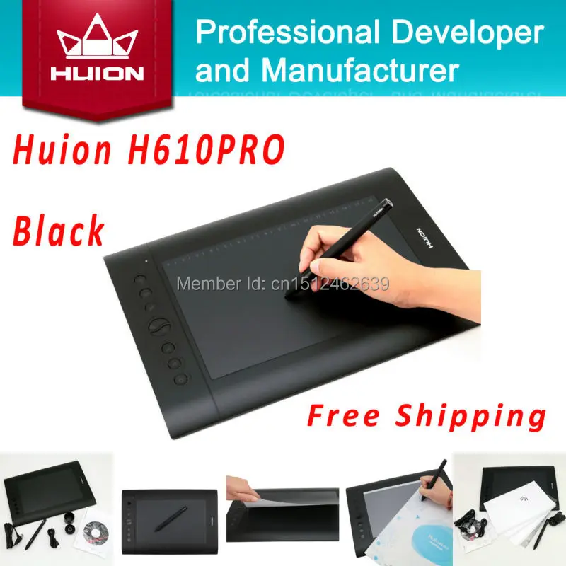 Hot Sale Huion H610 Pro Digital Tablets Kids Pen Tablet Art
