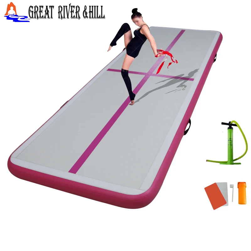fitness training mat used for gymnastic sports with free pump 10ftx3