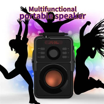 

Wireless Bluetooth Speaker Stereo Subwoofer Bass Speakers Column Soundbox Doombox Support FM Radio TF AUX USB Remote Control