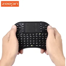 Rétro-éclairage Mini Sans Fil De Poche Clavier 92 Touches 2.4G UKB-500-RF Anglais Russie Version Touchpad pour PC Pad Android TV Box