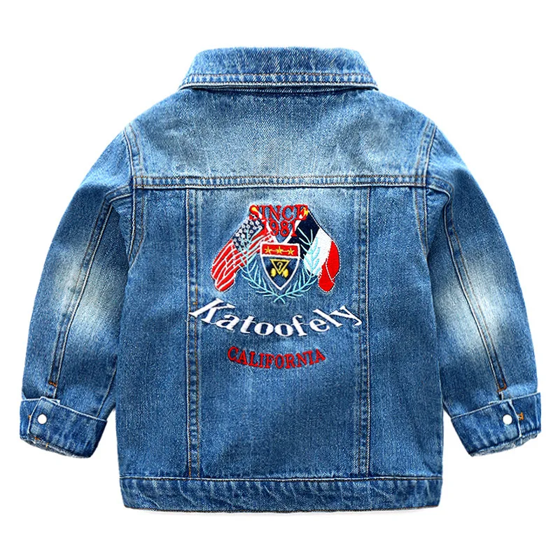 2018 Spring Children Jacket Cotton Cowboy Clothes Denim Jacket Kid's