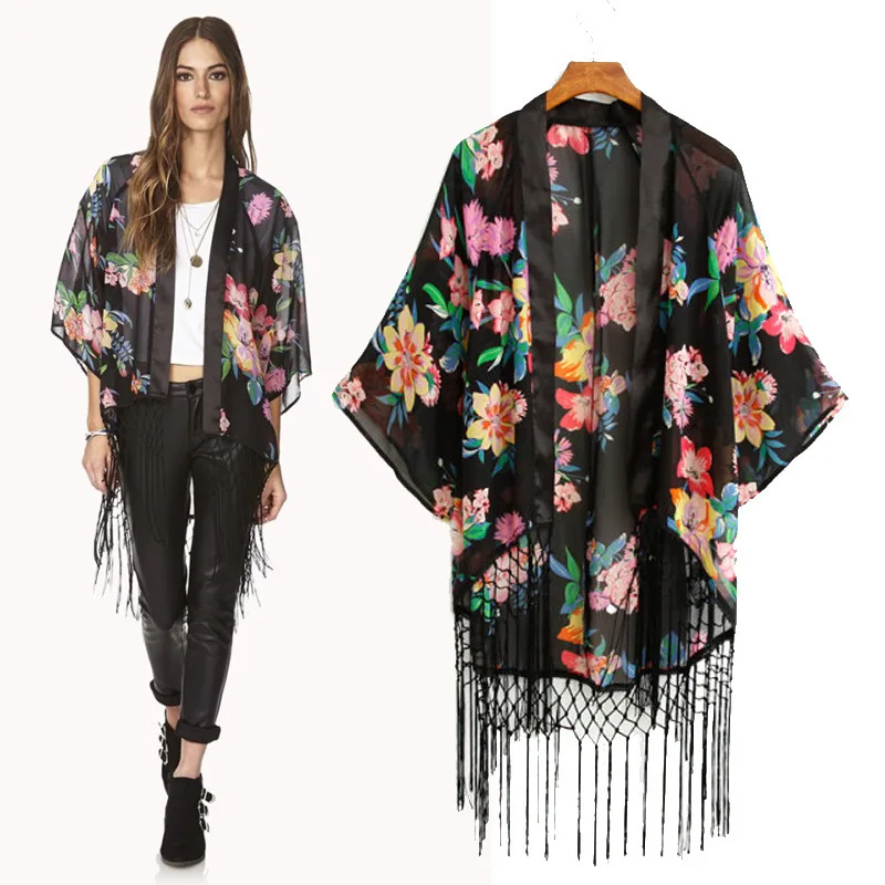 Vintage Retro Women Ethnic Long Black 