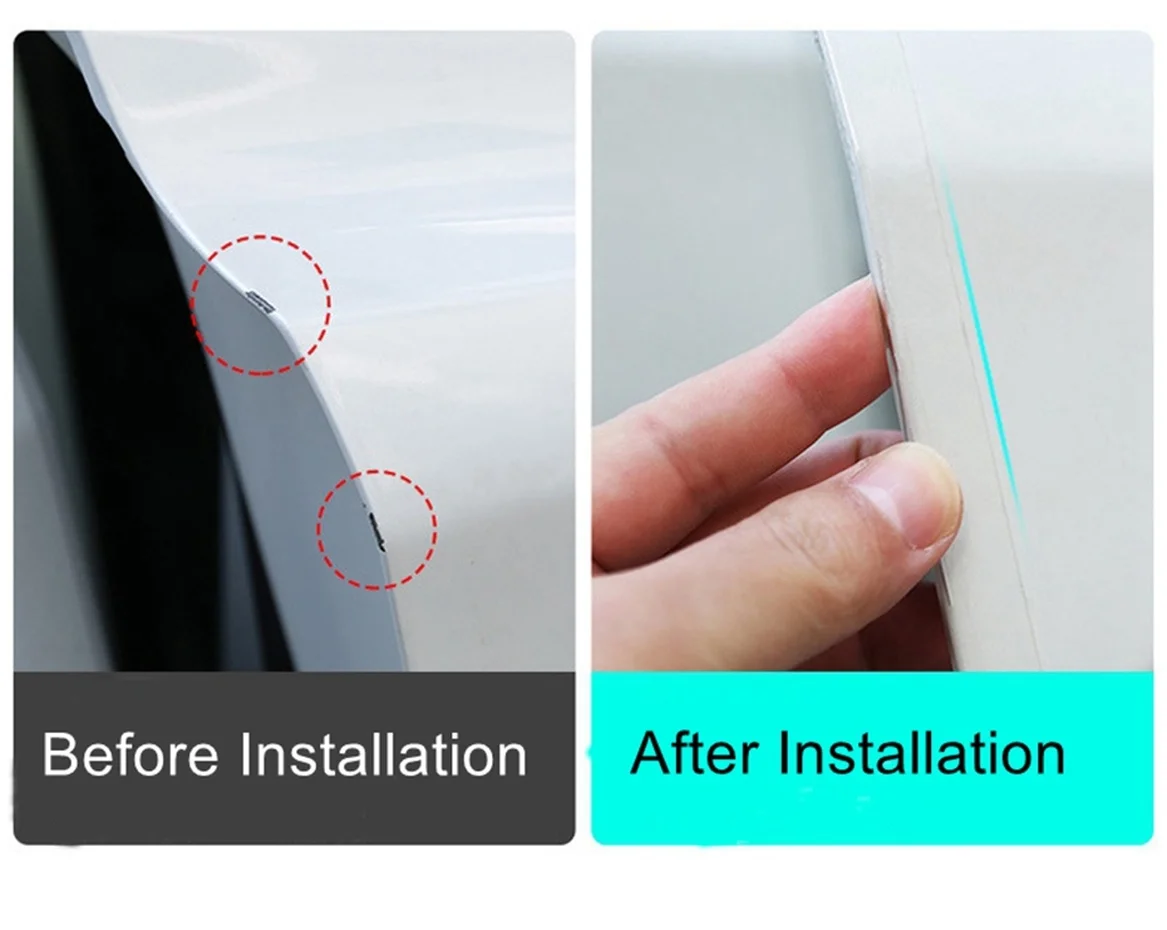 X Autohaux Clear Car Door Edge Guard Strip Paint Protection Sticker Anti-scratch Wrap Film Styling Mouldings 2/3/5cm*3m