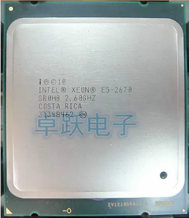 Intel ЦП Xeon E5-2670 C1 Процессор 2,6 ГГц LGA 2011 20 МБ L3 Кэш 8 CORE 115 Вт Процессор scrattered шт e5 2670