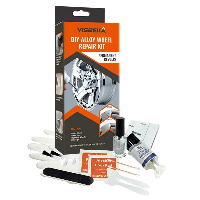 DIY Alloy Wheel Repair Kit 5 Minutes General Purpose Silver Paint Fix Tool Car Auto Rim Dent Scratch Car Wheel Repair Kit DIY Alloy Wheel Repair Kit 5 Minutes General Purpose Silver Paint Fix Tool Car Auto Rim Dent Scratch Car Wheel Repair Kit