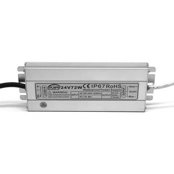 

24V 72W 3A Switching Power Supply Ultra-thin waterproof LED light Power Adapter AC 100-240V DC power supply