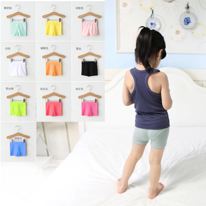 Zomer Mode Meisjes Katoen Korte Leggings Kinderen Meisjes Elastische