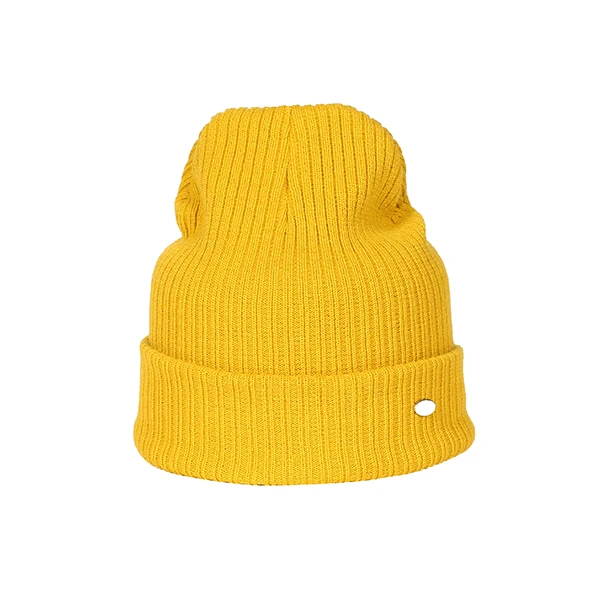 Шапка женская осень зима высокое качество хлопок новая мода трикотажные женские шапочки Skullies Bonnet Femme# MZ830 - Цвет: Цвет: желтый