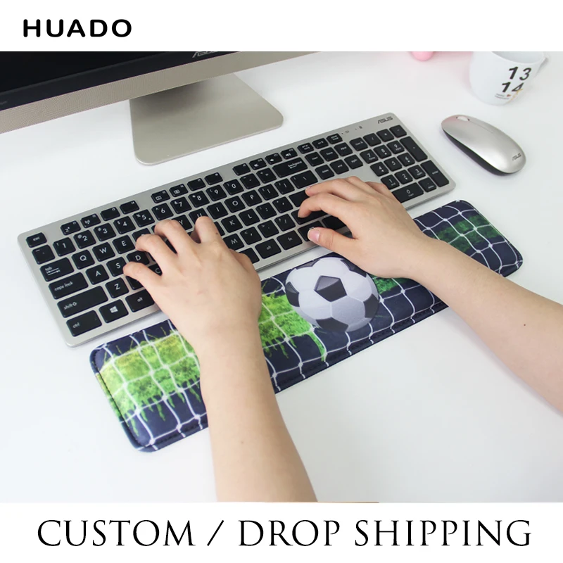 

Non Slip Keyboard Wrist Rest Pad and Mouse Wrist Rest Support for PC Keyboard Raised Platform Hands