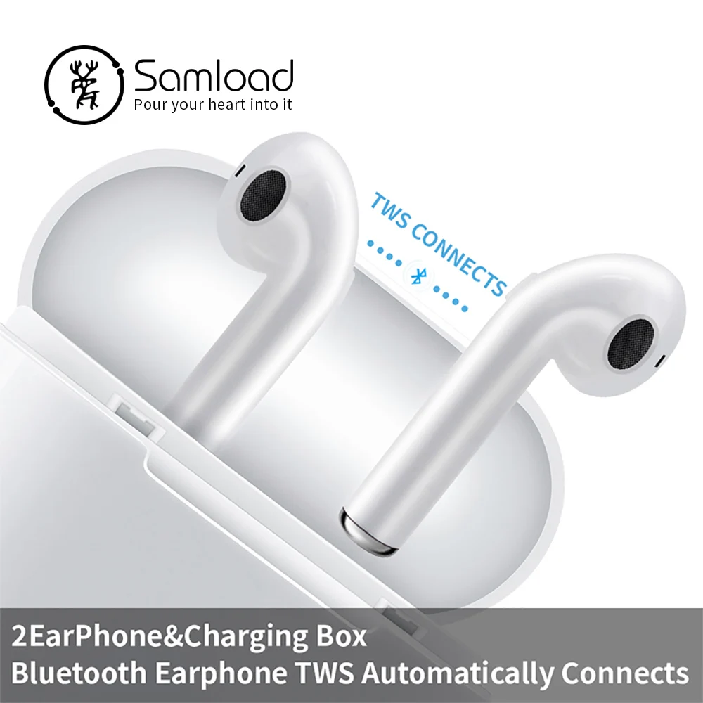 Wireless Bluetooth Earphone I7 TWS Earbuds Headphone Double Twins Stereo Music Headset For Apple ipad iPhone 6 i7 Xiaomi Huawei