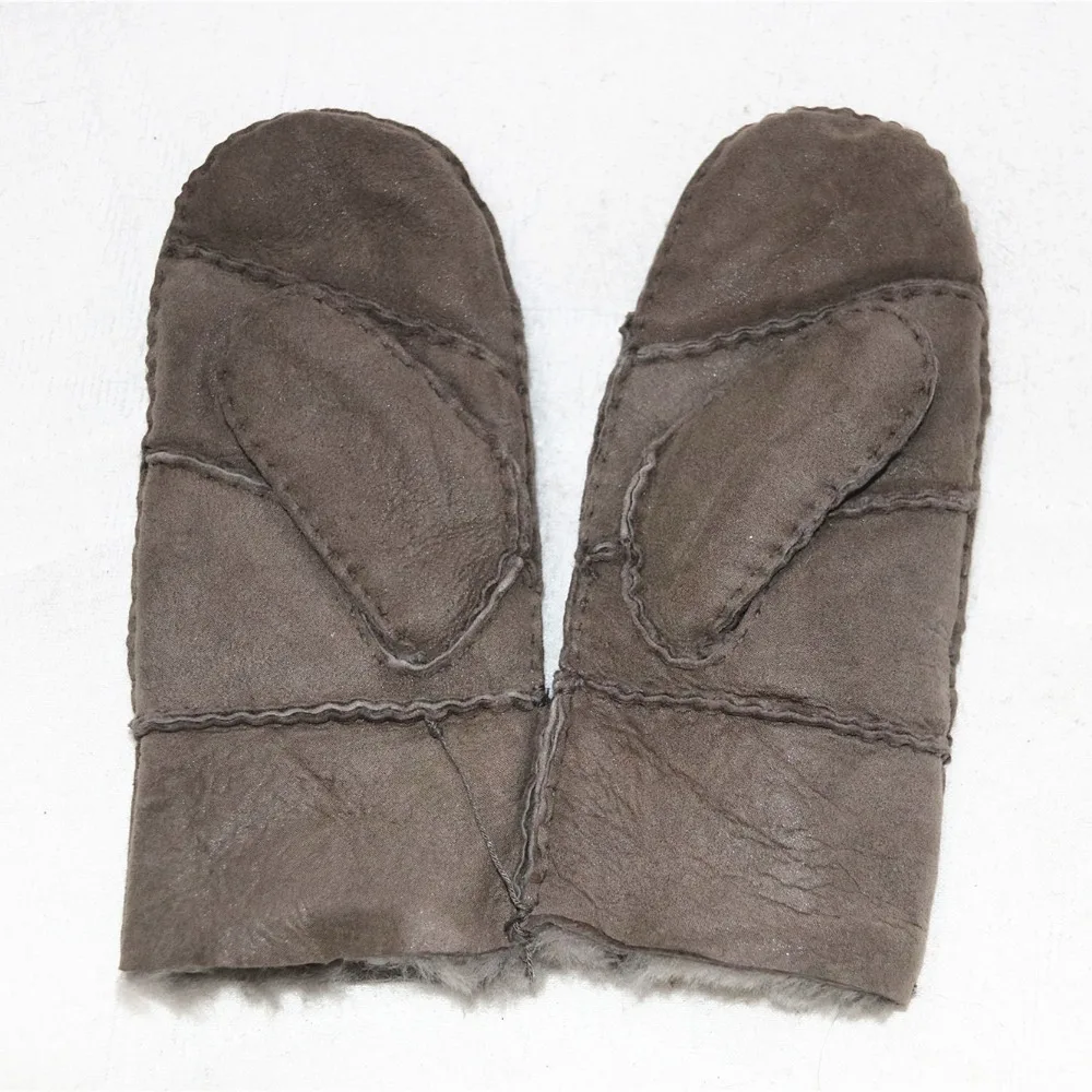 Yiyyunshu Большая распродажа перчаток из натуральной овечьей кожи детские теплые зимние перчатки разных цветов толстые перчатки из натурального меха для мальчиков и девочек