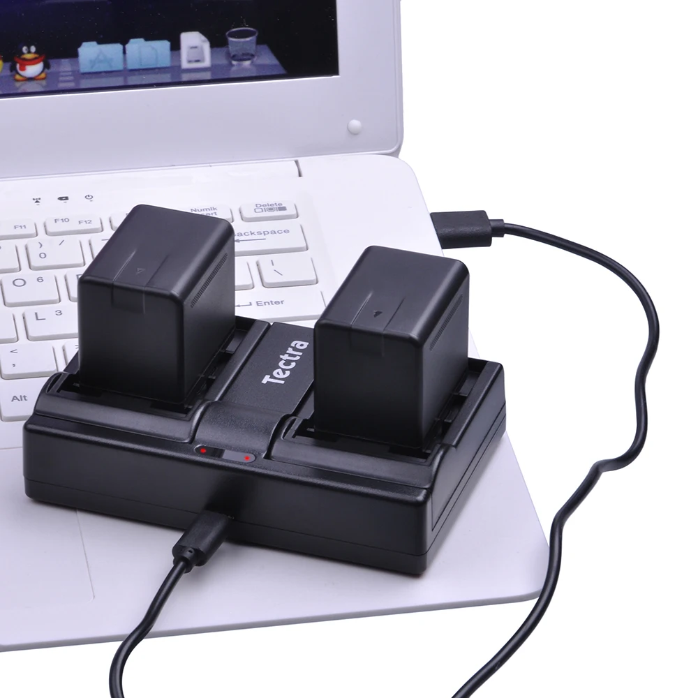 Двухканальное зарядное устройство USB для Panasonic VW VBK360 и с функцией зарядки