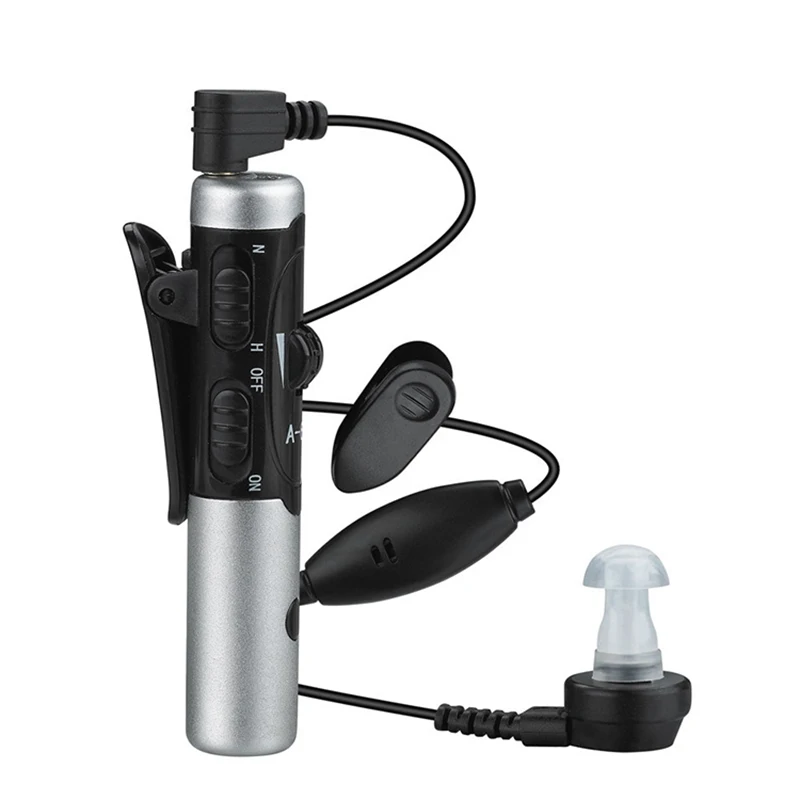 

AXON A-60 Rechargeable Pocket Hearing Aids Headphone Amplifier Personal Sound Amplifier Volume Control N-H Switch Low Distortion