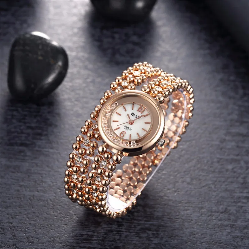 Часы с бриллиантовым браслетом Роскошные ювелирные аксессуары женские наручные часы винтажное платье кварцевые часы женские часы