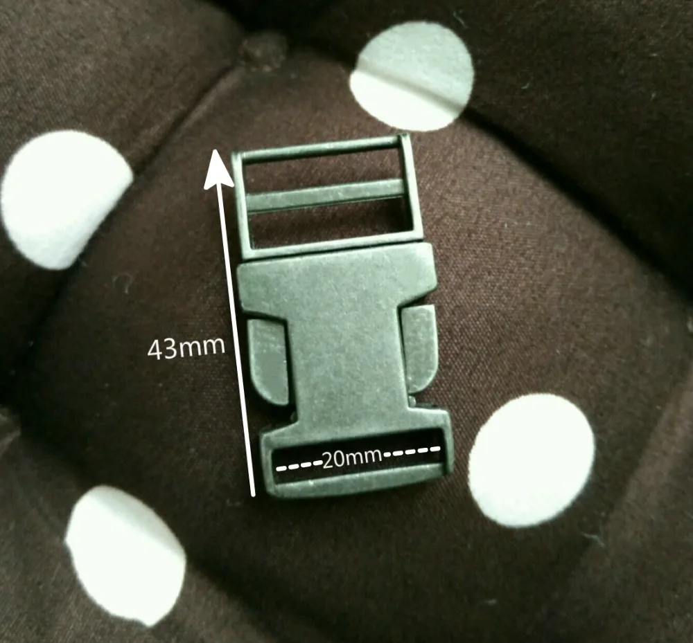 NEW 2Pcs For 20mm bing Strap Quick Release Buckles Side Release