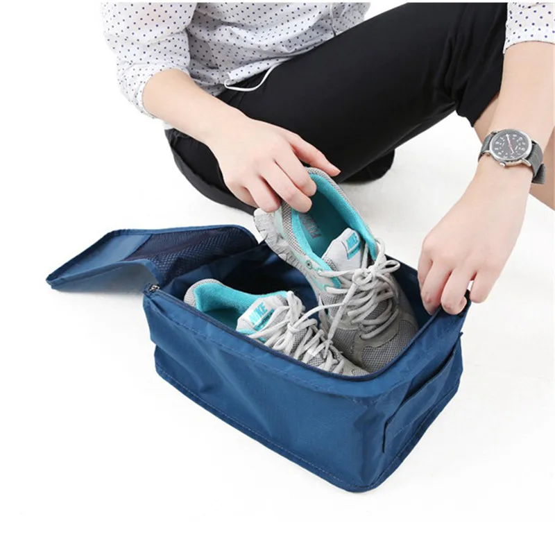 Convenient Travel Cosmetic Storage Bag Nylon 6 Colors Portable Makeup Tools Organizer Bags Sorting Pouch Multifunction