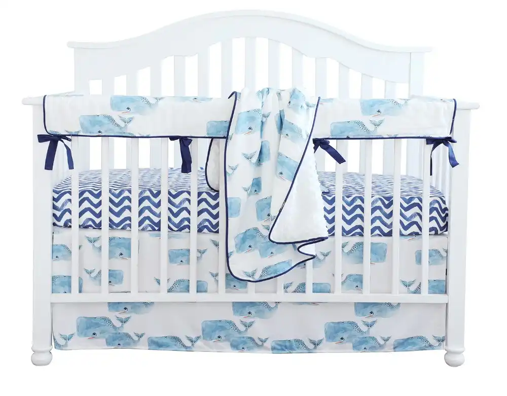 whale crib sheets