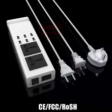 US Plug 6 Port USB travel Wall Charger DC 5V 2.4A Smart Power Socket Plug for iphone Samsung with Power Socket