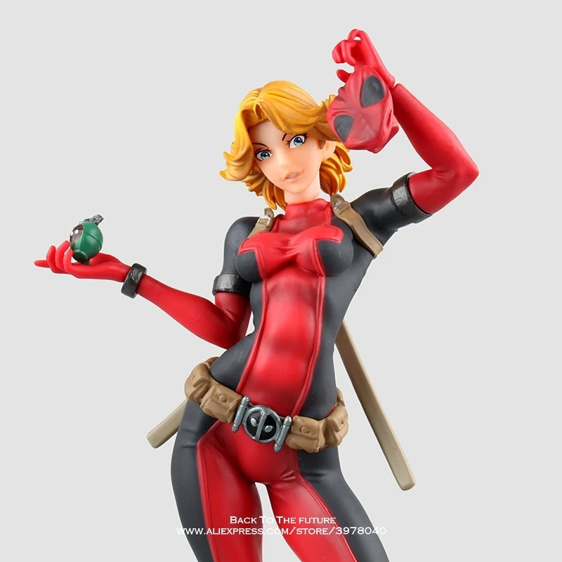 Disney Marvel X men Lady Deadpool Bishoujo 23 5 см Железный человек фигурка аниме мини украшение