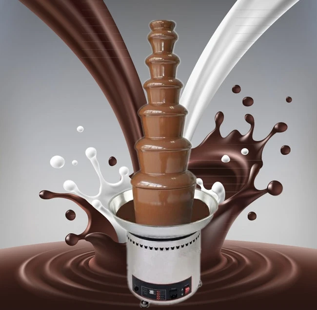 7 tiers Commercial 220v 110v Chocolate Fountain Machine Chocolate Waterfall Machine Fountain Fondue
