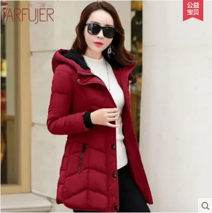 Best price at $110 Cheap Free shipping !!! 2016 New female winter women cultivate one's morality with thick warm hooded winter jacket coat / M-3XL