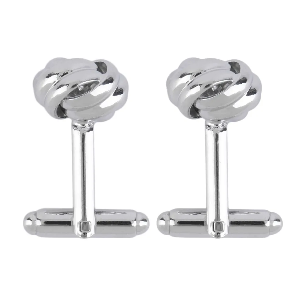 

GENBOLI Stainless Steel Cufflinks Vintage Knot Cuff Links Men's Wedding Gift Brand 2017 New Arrival