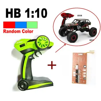 

Remote Control and Receiver For 1:10 HB P1001/1002/1003 RC Car 2.4G Rock Crawler Car 4 WD Monster Truck (Random Color)