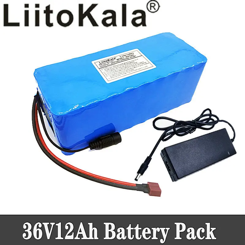 36 V 12AH электрических батарей велосипед, 20A BMS 36 V литиевая батарея с 2A Ebike зарядки аккумулятора, встроенный 18650 батарея