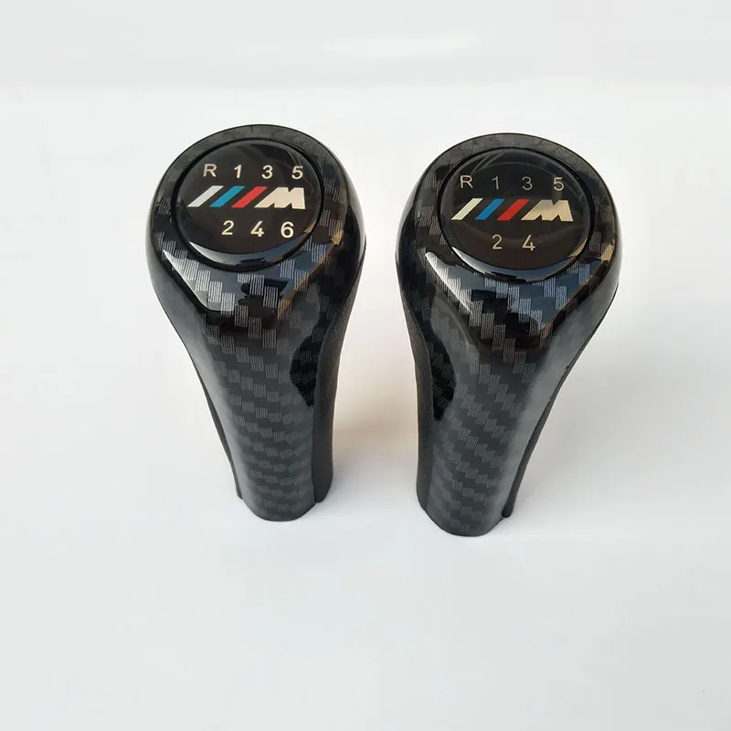 6 5 Скорость углеродного волокна ручка переключения рулевого механизма автомобиля с принтом буквы «М логотип для BMW 1 3 5 6 серии E30 E32 E34 E36 E38 E39 E46 E53 E60 E63 E83 E84