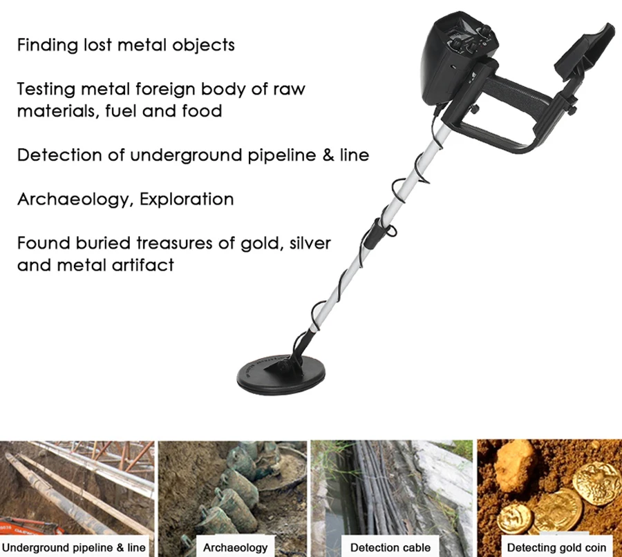 MD-4030 металлоискатель для золота металла длина регулируемый Охотник за сокровищами Seeker портативный Охотник детектор