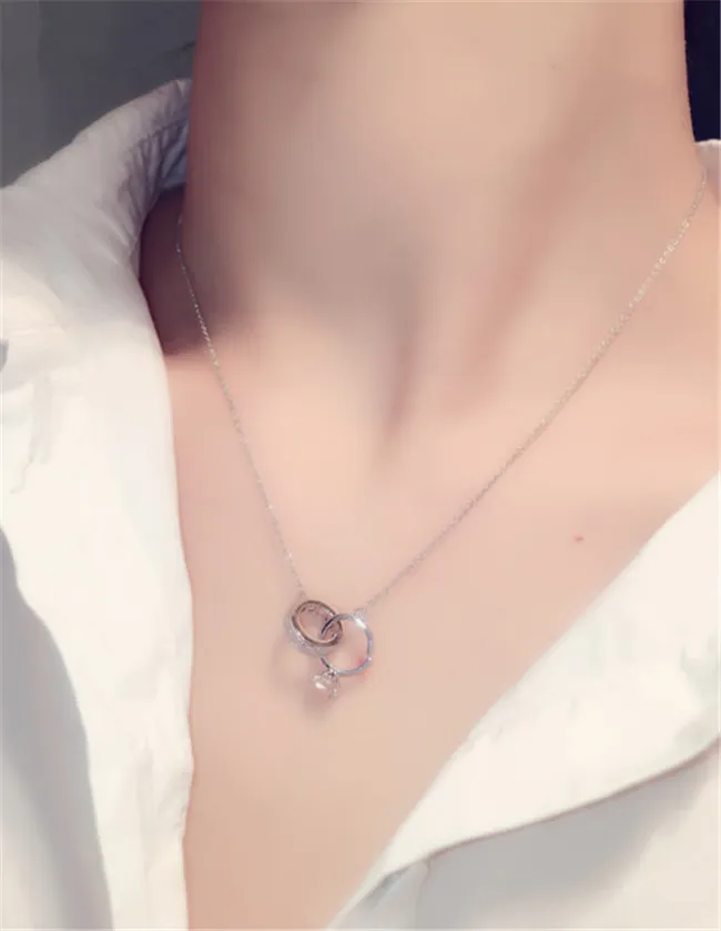 CX-Shirling, новинка, модное короткое ожерелье с кубическим цирконием, женские Стразы, круглый кулон, ожерелье с подвеской, ожерелье с ключицей