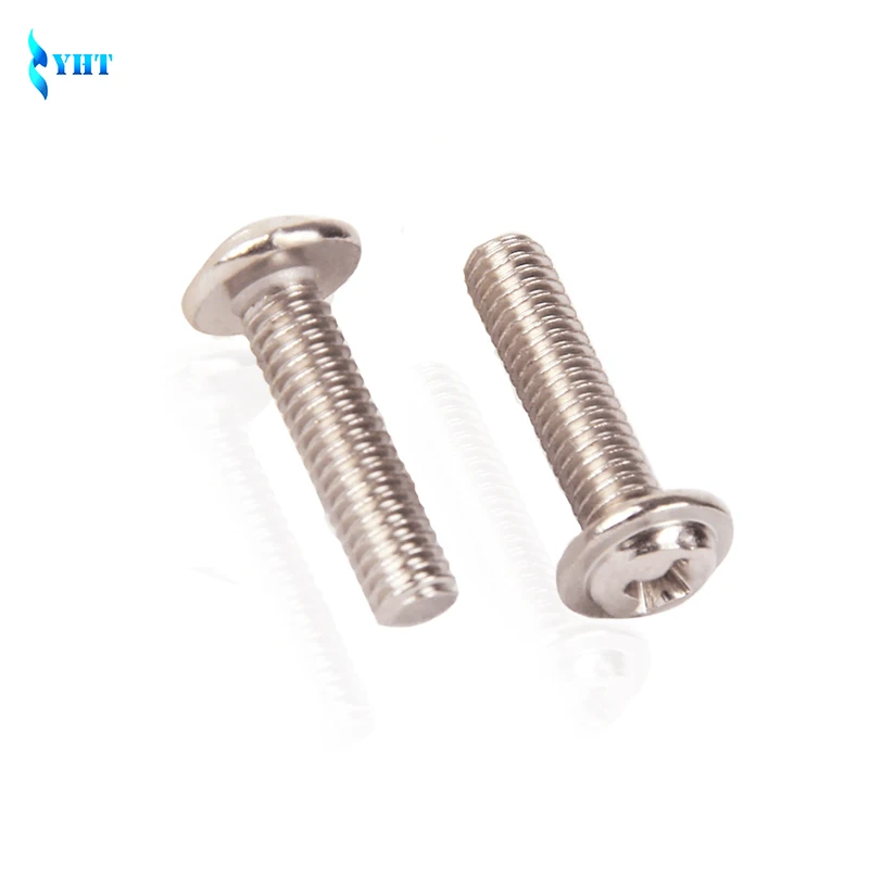 M3 304 stainless steel round head cross strip screws PWM belt screw