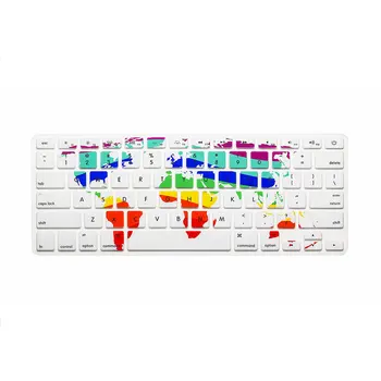 

Decal Animal Rainbow Silicone US English Keyboard Cover Keypad Skin Protector For Apple Macbook Air 13 Pro 13 15 Retina +Box