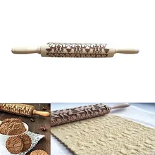 Практичная деревянная Скалка оленя тисненое испеченное печенье торт