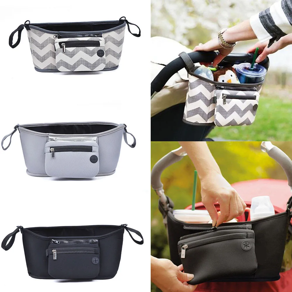 

Pushchair Bag Baby Changing Pram Stroller Buggy Storage Pushchair Bag Bottle Cup Organizer stroller accessories #30