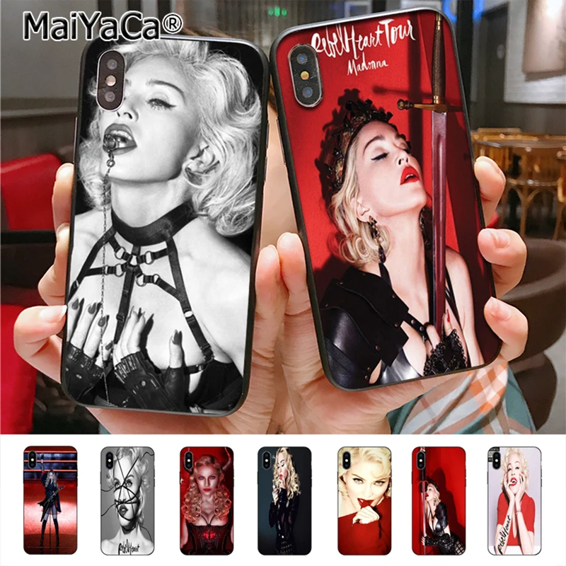 

MaiYaCa Famous Singer Madonna Rebel Heart madonna Phone Case cover for iphone 11 Pro X 6 6s 7 7plus 8 8Plus 5 5S case