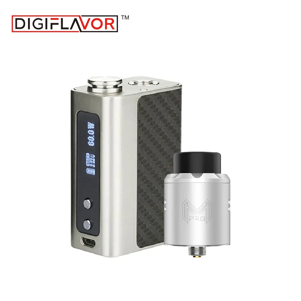 

60W Digiflavor DF Starter Kit with Box Mod 1700mah Battery & Mesh Pro RDA Rebuildable Dripper Atomzier Mesh Coil for Deep Juice